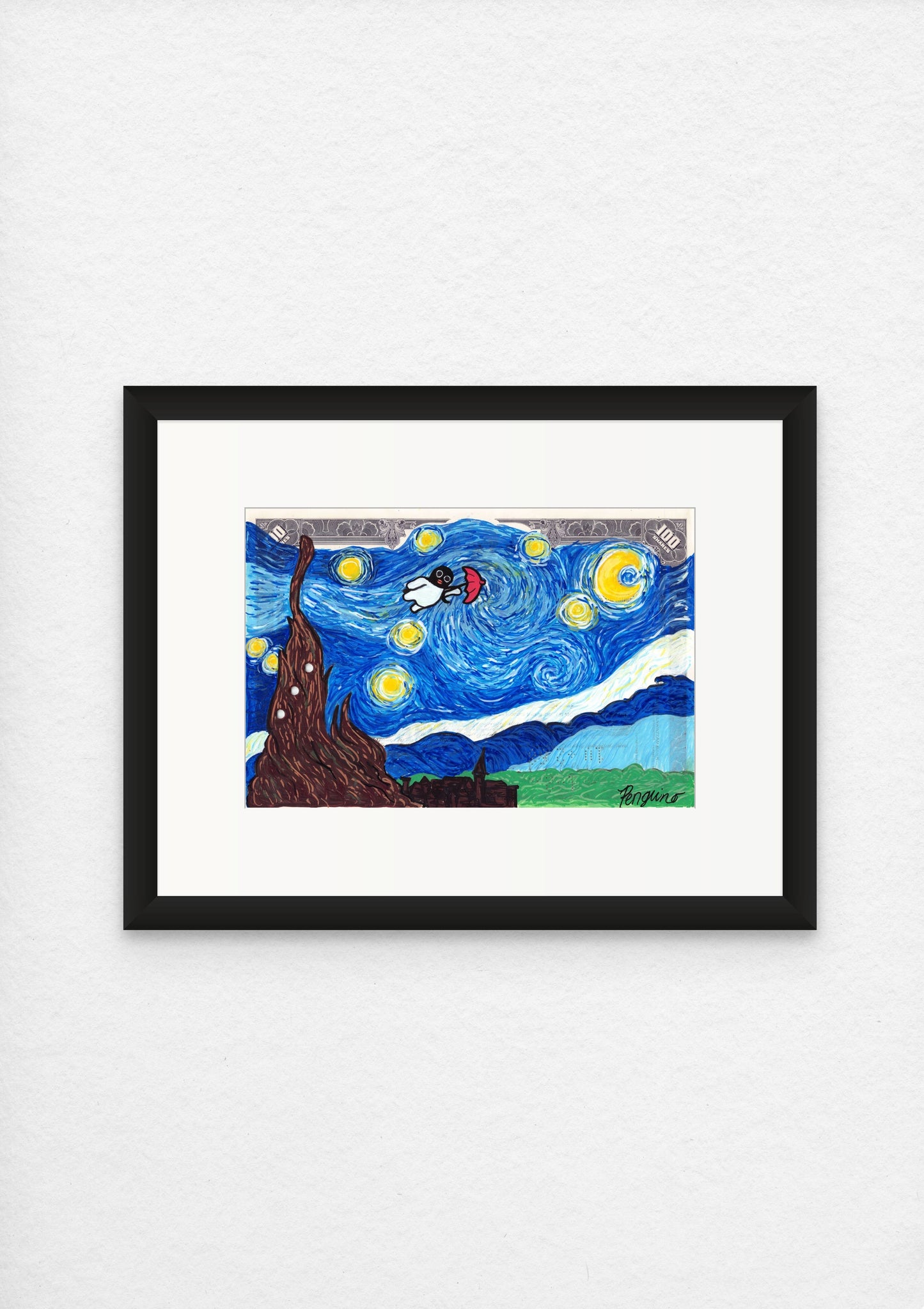 Starry Night's Heavy Wind Penguino
