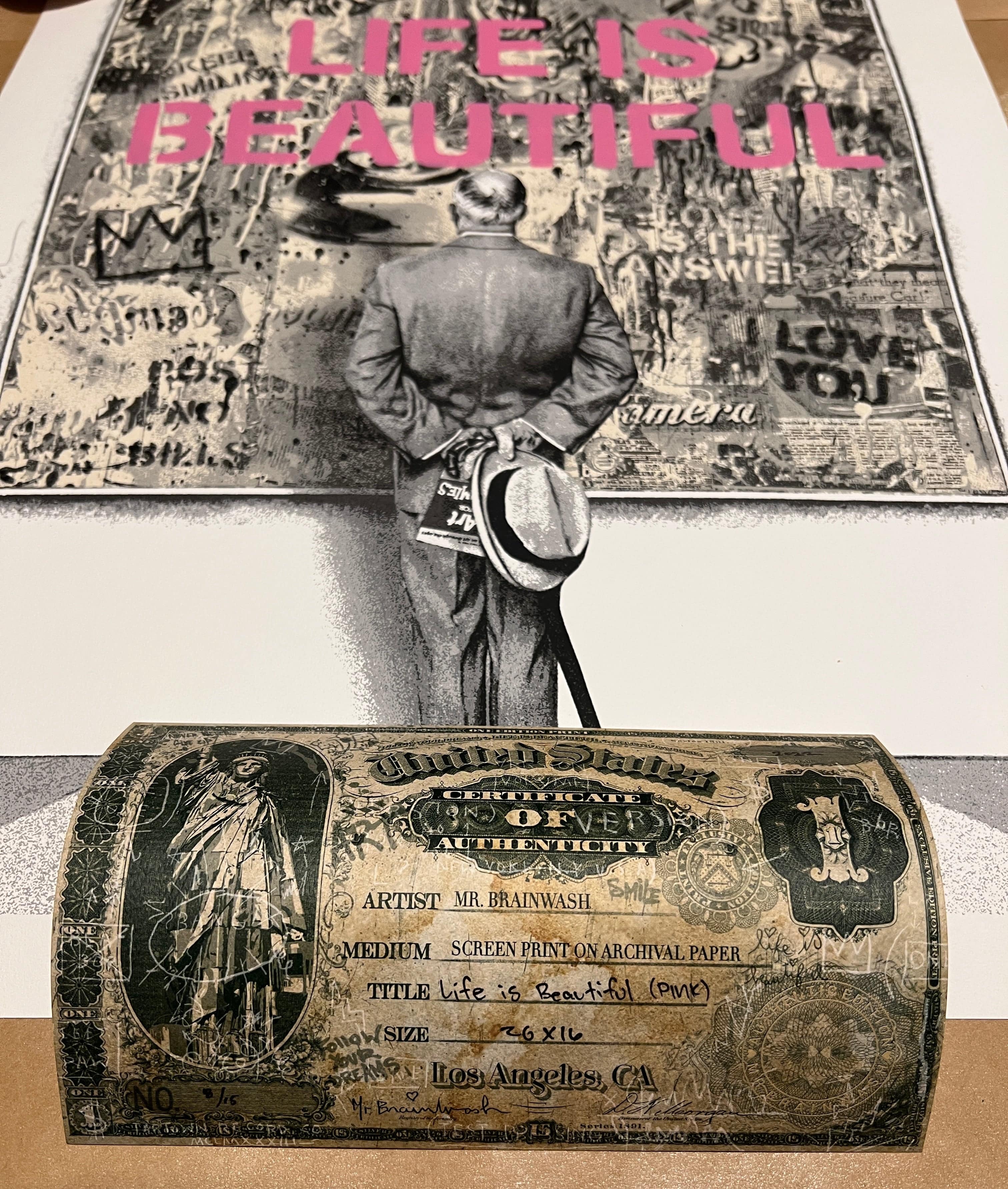 Mr. Brainwash サイン入り ポスター Mr. Brainwash 