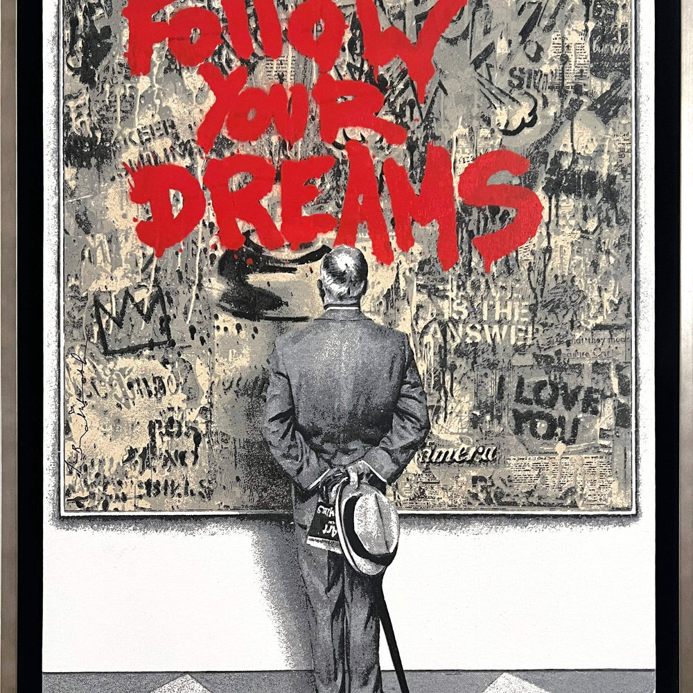 Street Connoisseur  (Screen print on canvas) by Mr. Brainwash - Signature Fine Art