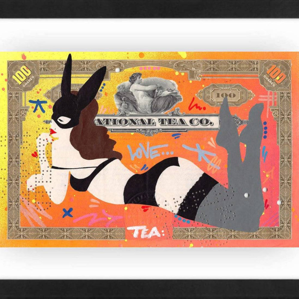 The Lady with Bunny Ears by Socrate - Signature Fine Art
