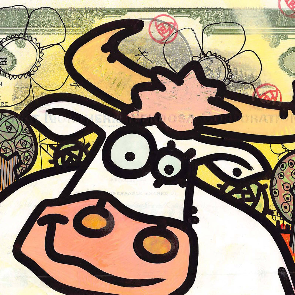 Vache Blanche by Micowel - Signature Fine Art