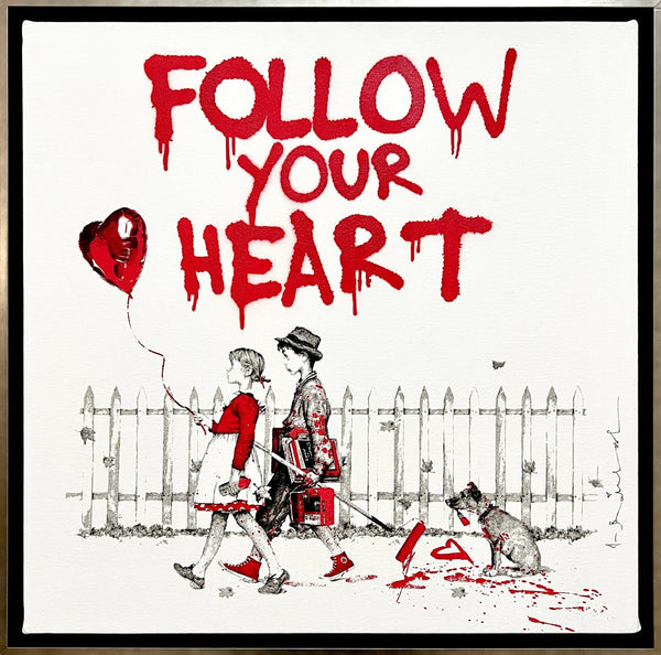 Mr. Brainwash サイン入り ポスター Mr Brainwash Everyday Life 1/1 Hand Signed Follow your