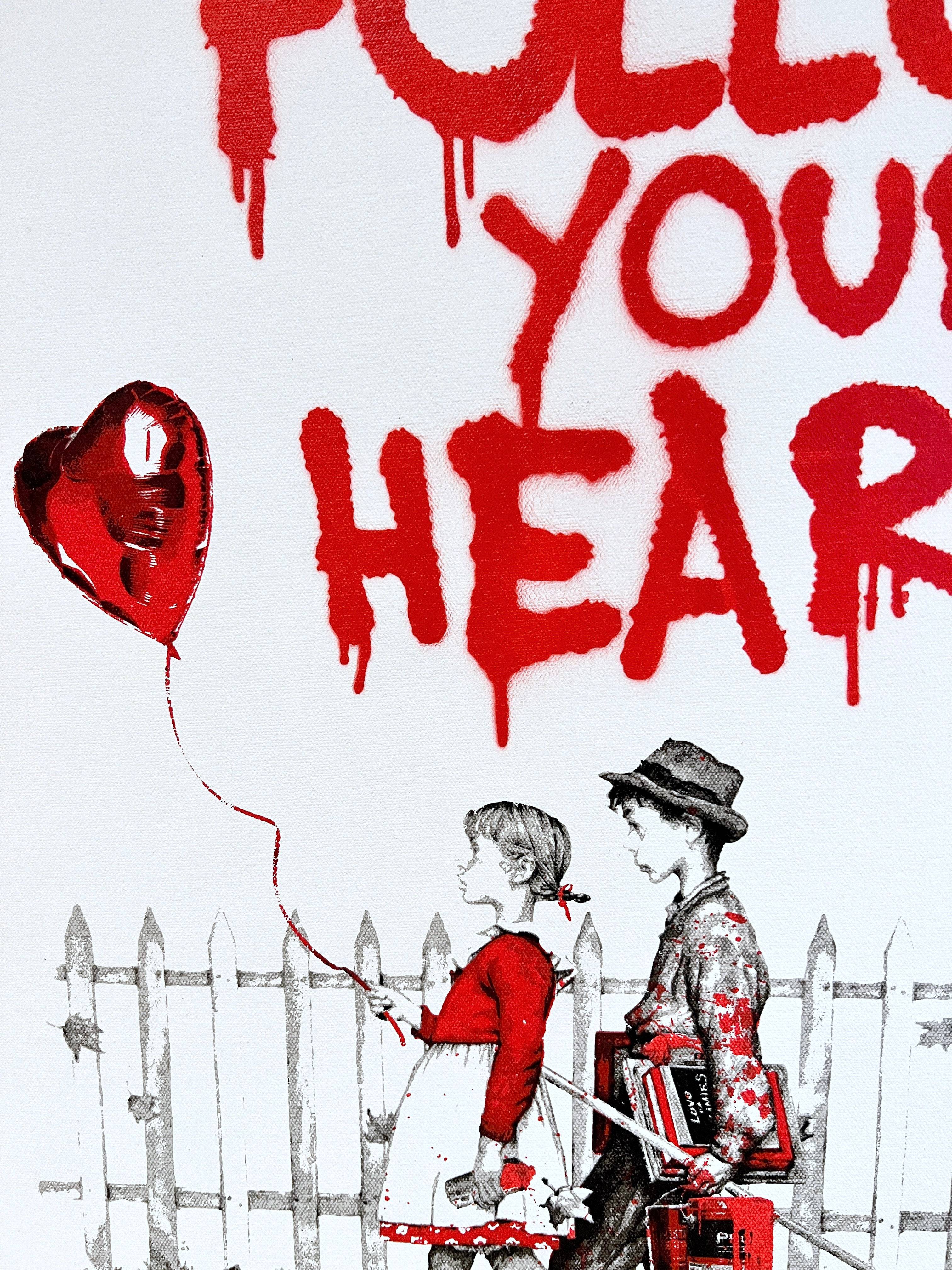 Mr. Brainwash : Valentines (Screen print on canvas