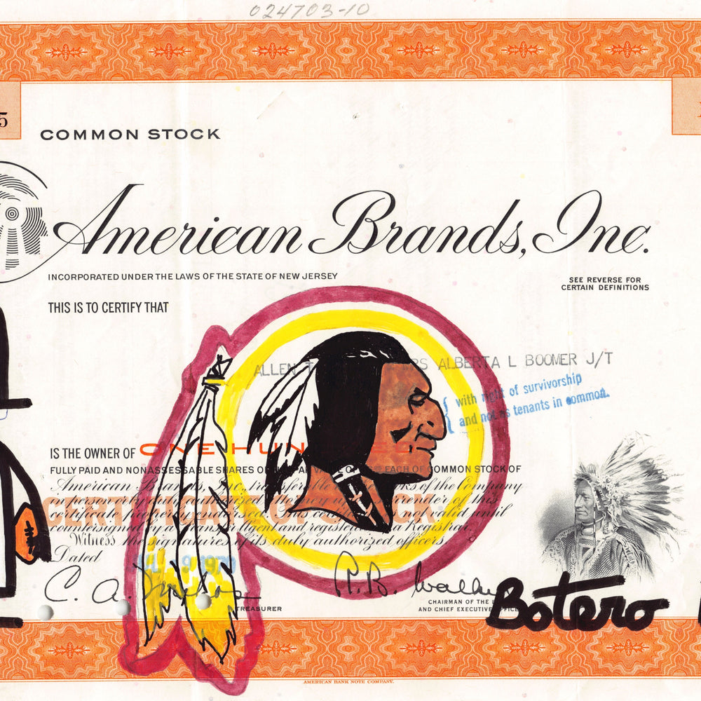 
                  
                    Washington Redskins by Botero Pop by Botero Pop - Signature Fine Art
                  
                
