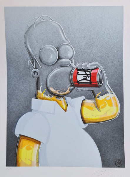 Homer Simpson by Flog by Flog - Signature Fine Art