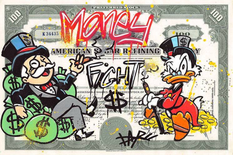 Money Fight by Daru - Signature Fine Art