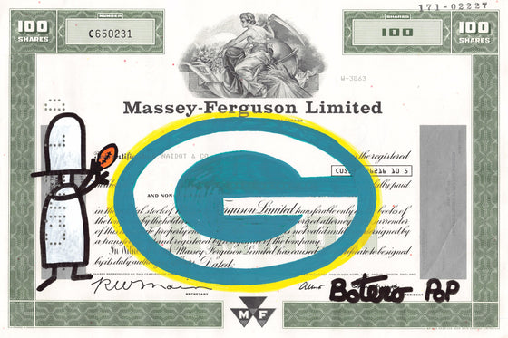Green Bay Packers by Botero Pop - Signature Fine Art