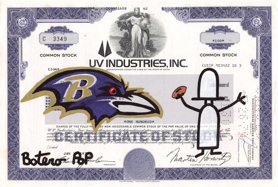 Baltimore Ravens by Botero Pop - Signature Fine Art