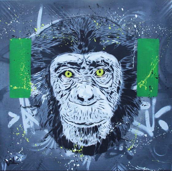Three Wise Monkeys (Triptych) by Valé Stencil - Signature Fine Art