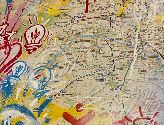 Paris Subway Map I (Unique)