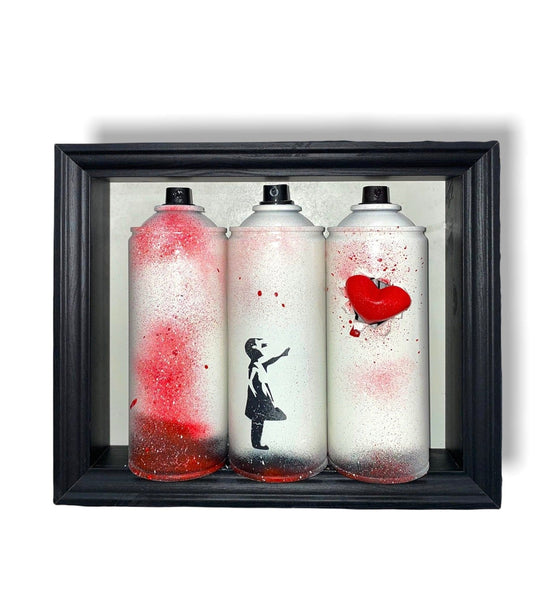 Spray Triple Bansky by With Art You by WithArtYou - Signature Fine Art