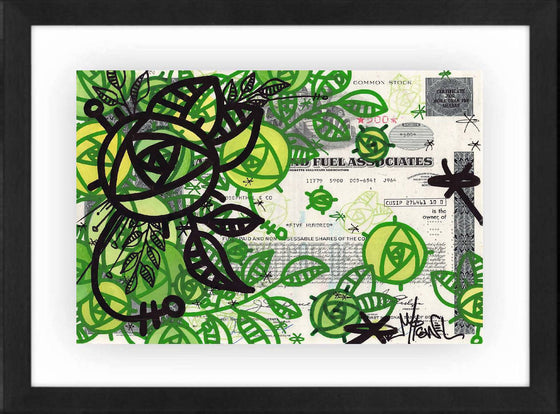 Green Roses by Micowel - Signature Fine Art