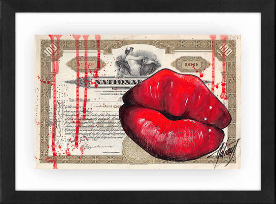Red Kiss by Julie Galiay - Signature Fine Art