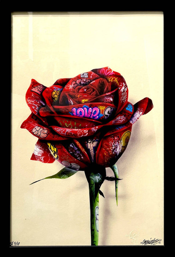 Rose (Limited Edition Print) by Onemizer - Signature Fine Art