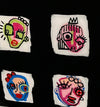 16 Heads (Black Background) by Pitu - Signature Fine Art