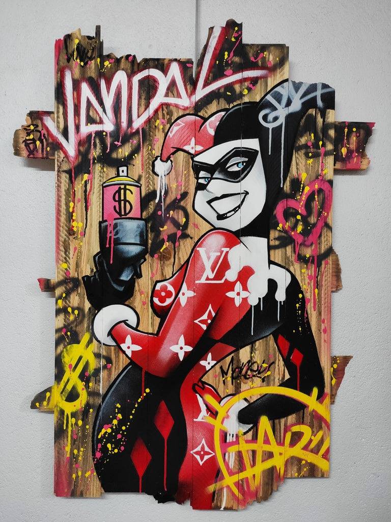 Vandal Harley Quinn by Daru - Signature Fine Art
